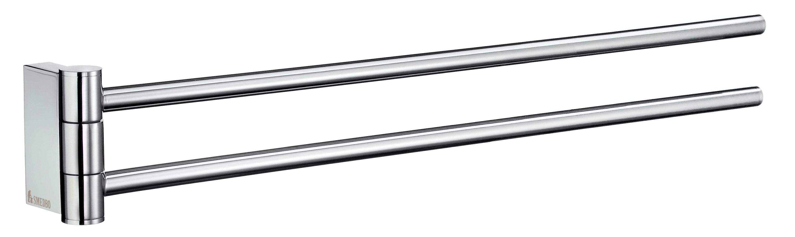 polished chrome towel rail