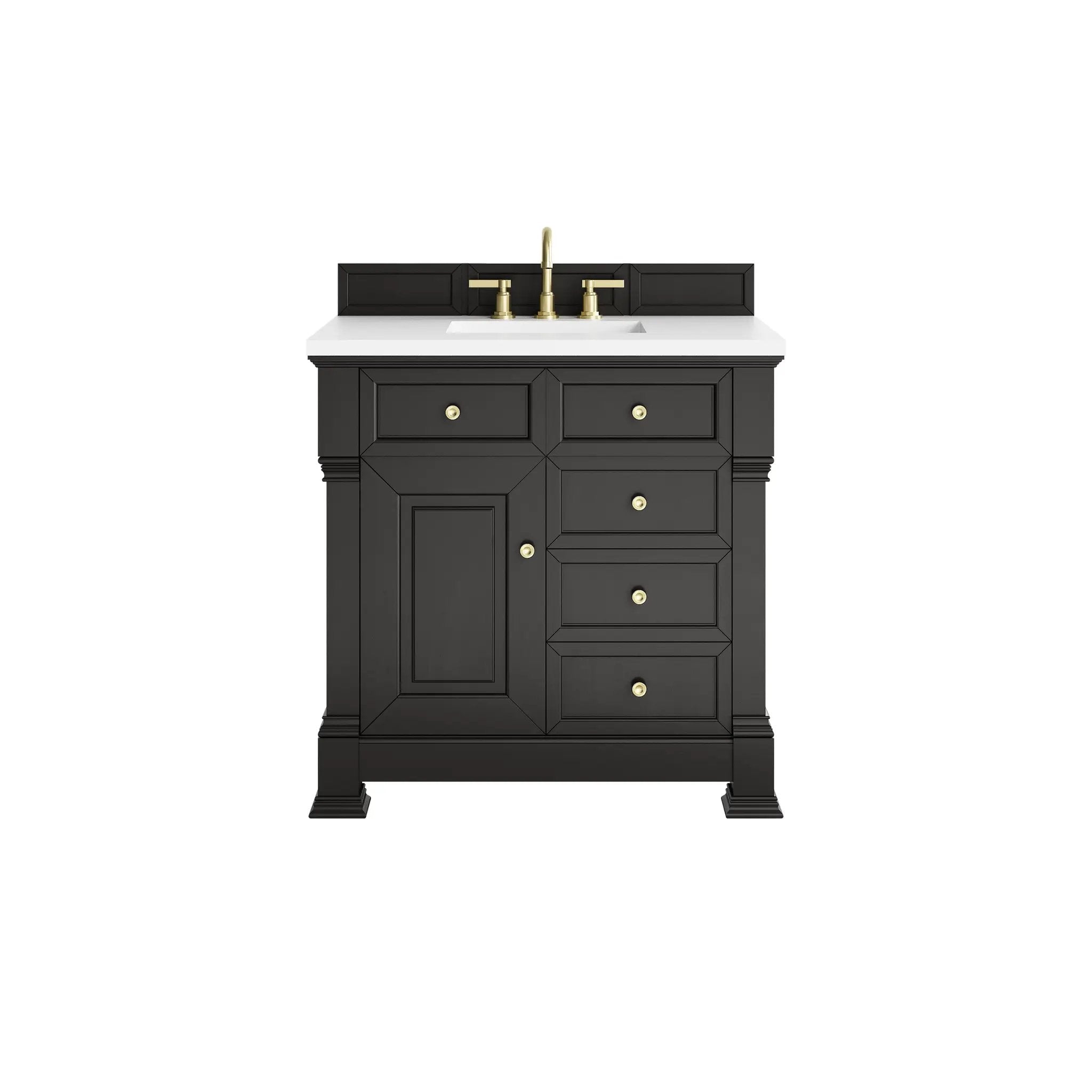 James Martin Brookfield 36" Single Vanity Set - Black Onyx by James Martin Vanities