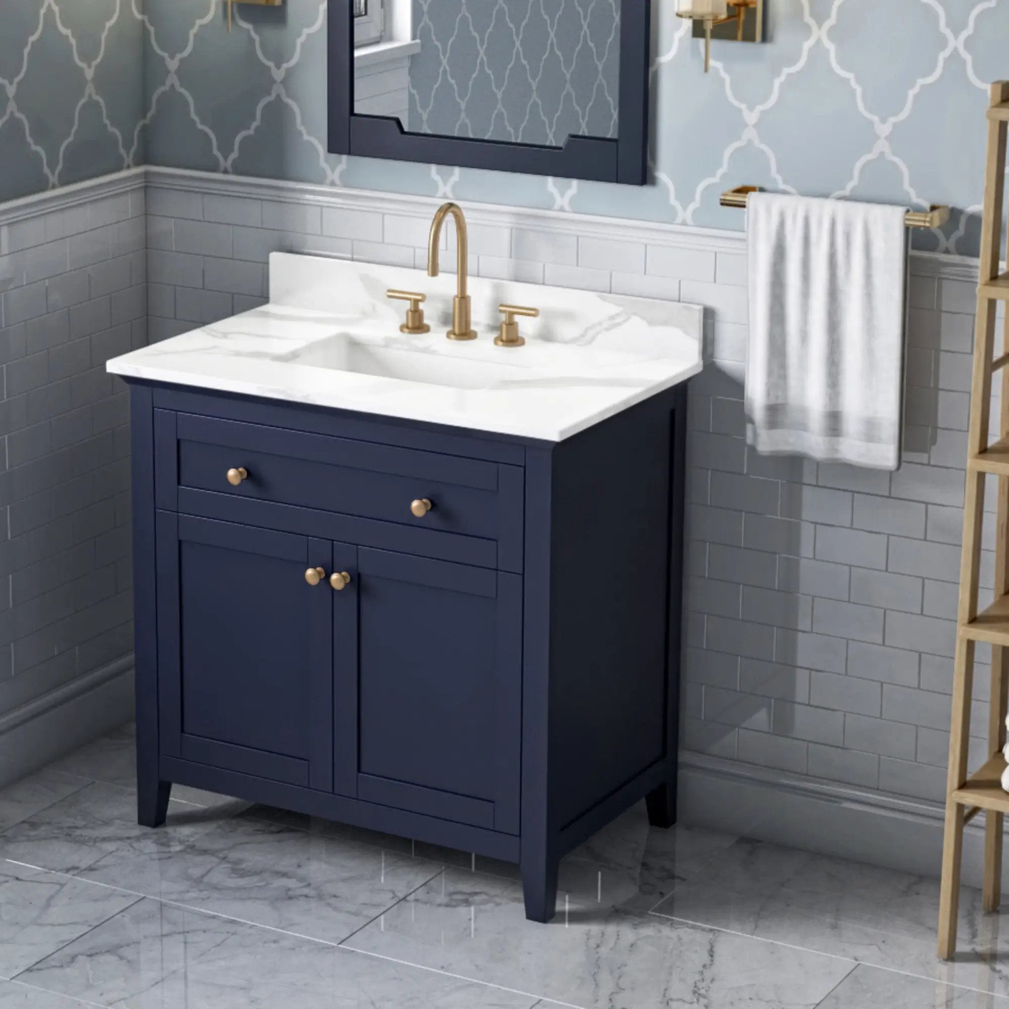 Jeffrey Alexander 36" Chatham Vanity Set by Jeffrey Alexander