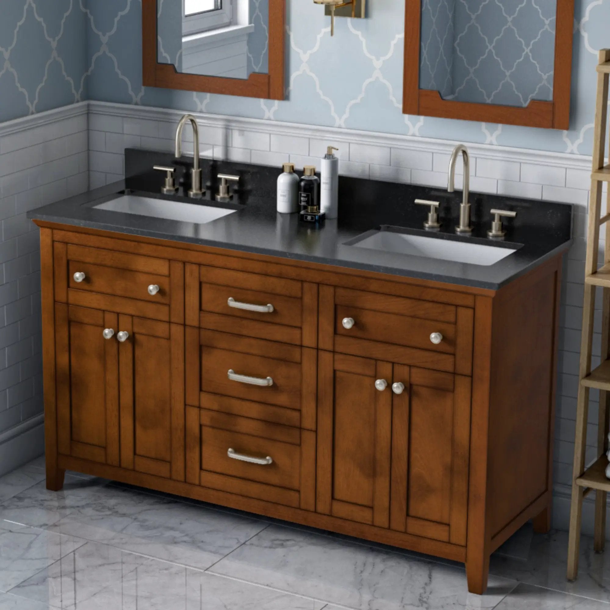 Jeffrey Alexander 60" Chatham Vanity Set by Jeffrey Alexander