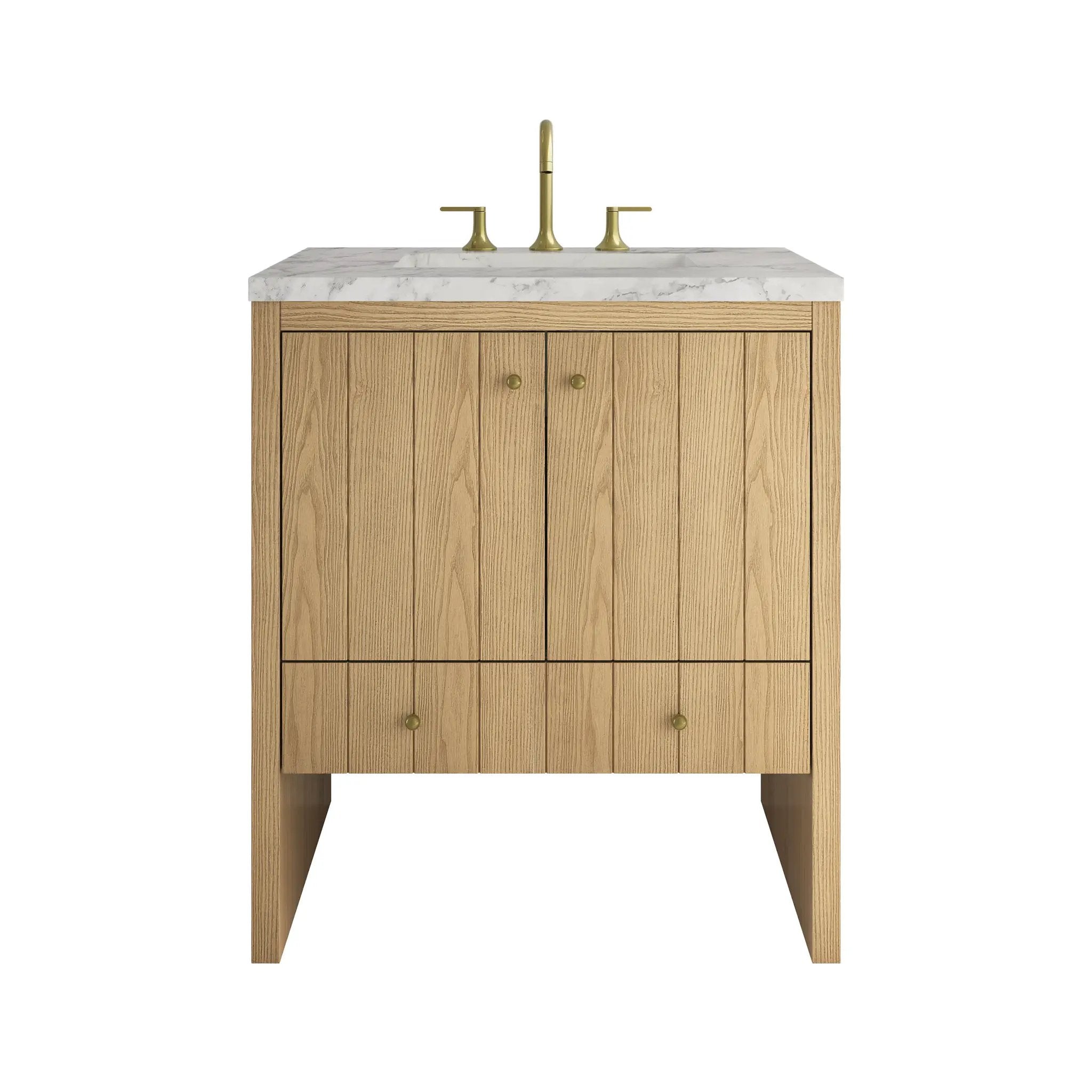 James Martin Hudson 30" Single Vanity Set - Light Natural Oak by James Martin Vanities