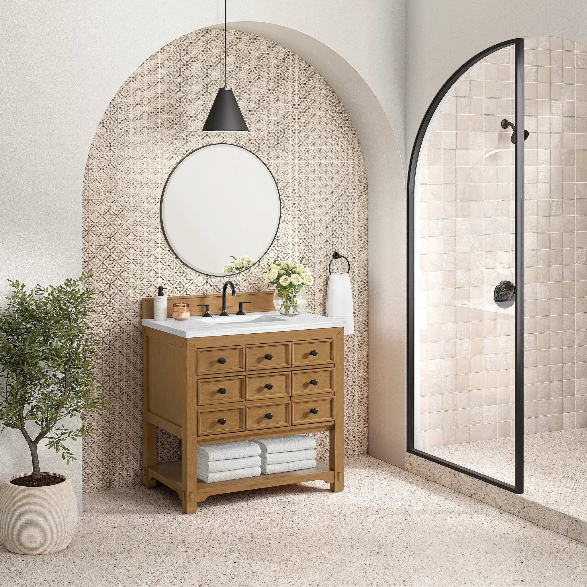 amber birch vanity