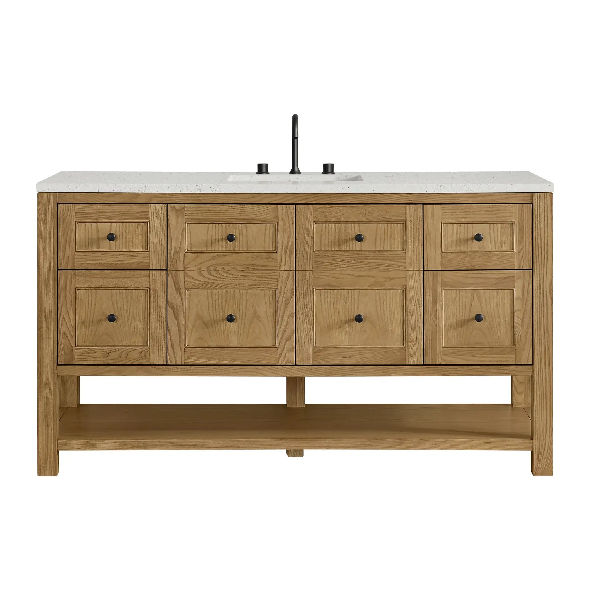 James Martin Breckenridge 60" Single Vanity Set - Light Natural Oak by James Martin Vanities