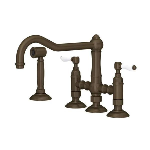Rohl Acqui Bridge Kitchen Faucet with Side Spray by Rohl
