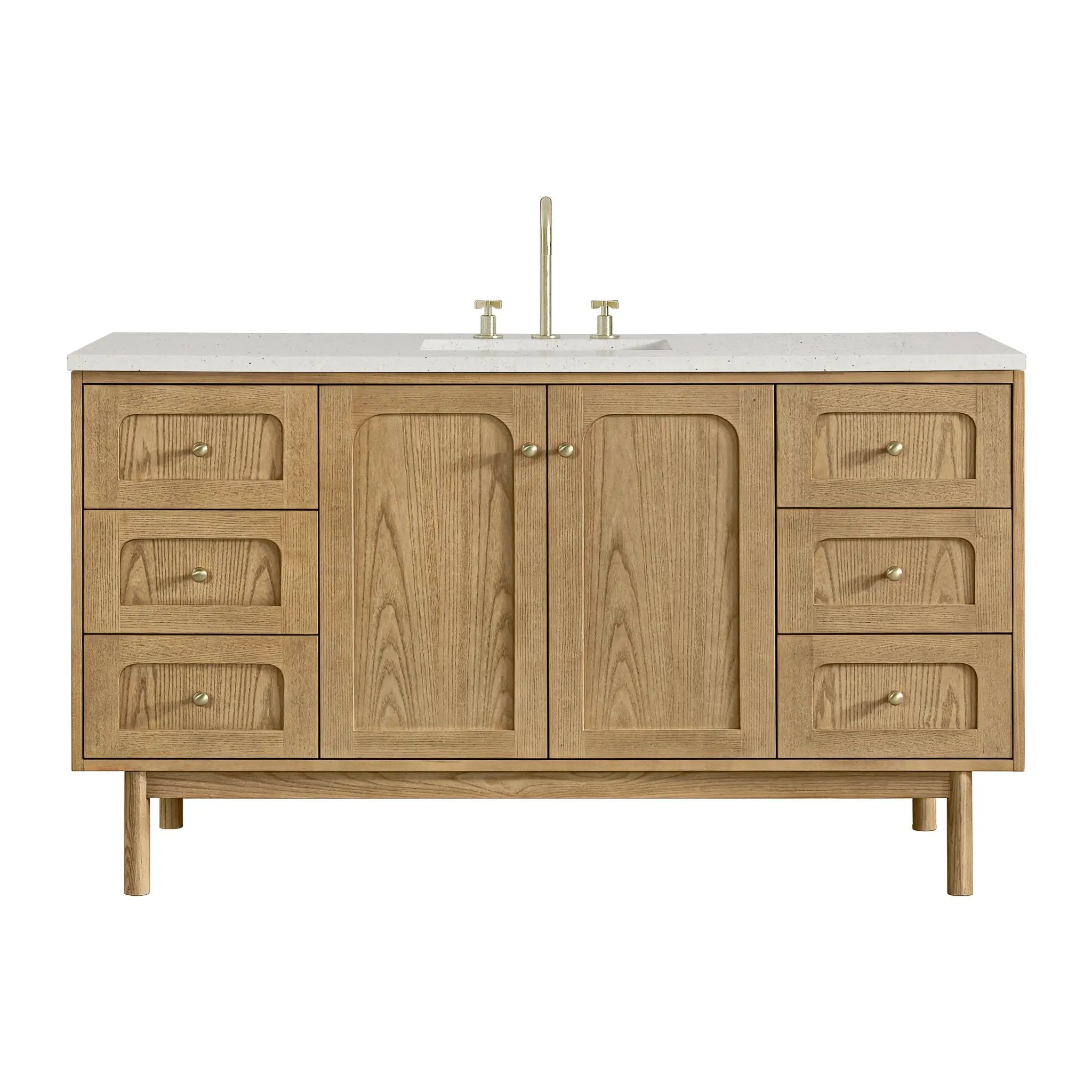 James Martin Laurent 60" Single Vanity Set - Light Natural Oak by James Martin Vanities