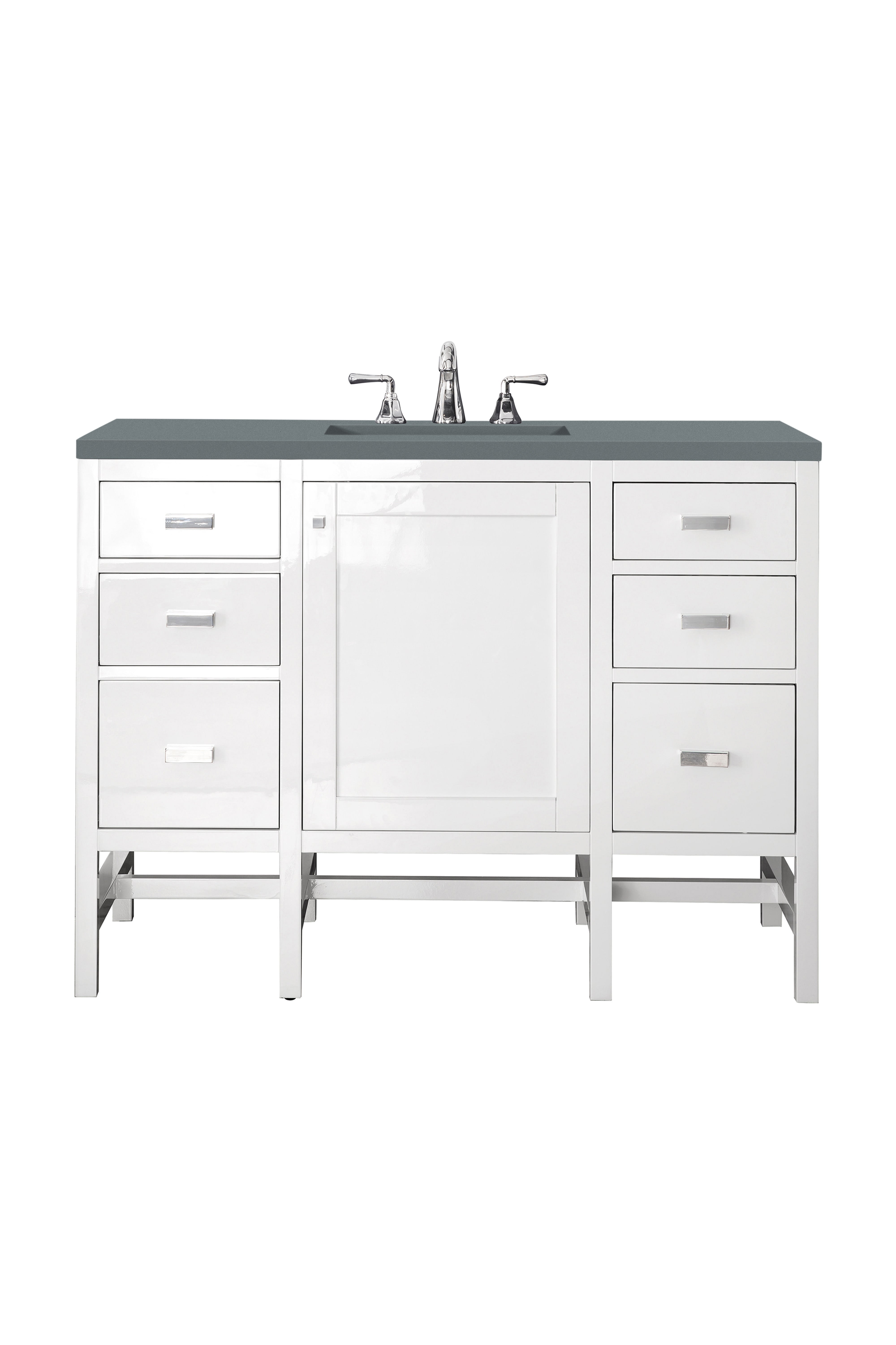 James Martin Addison 48" Single Vanity Set - Glossy White by James Martin Vanities