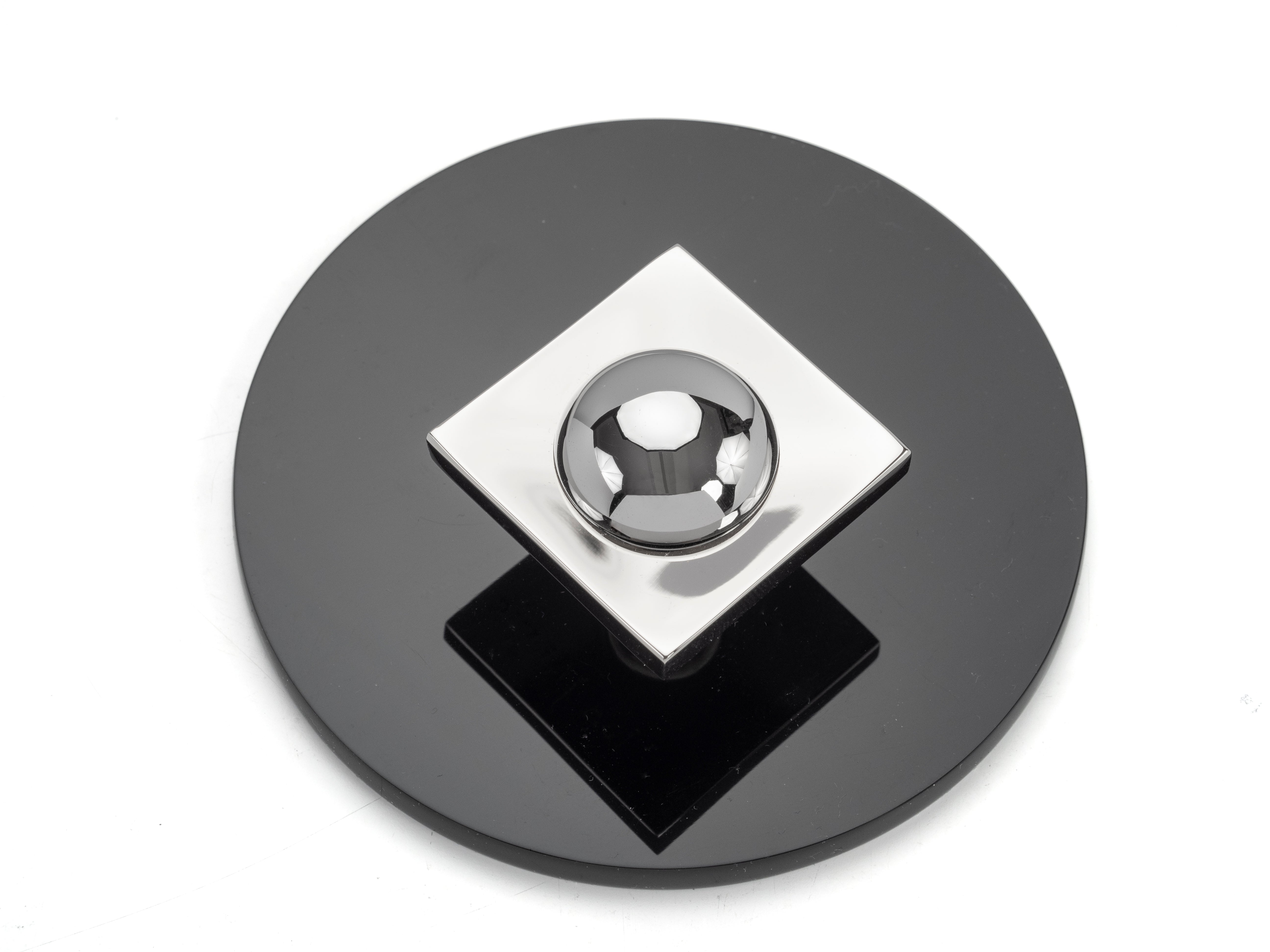 polished nickel backplate