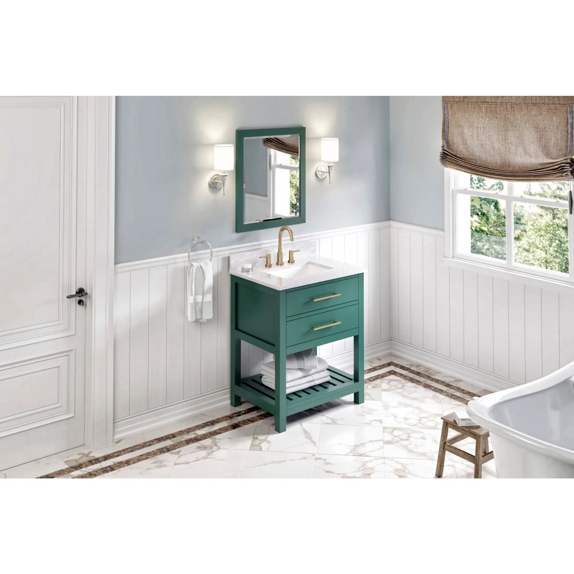Jeffrey Alexander Cade 22" W x 1" D x 28" H Mirror by Jeffrey Alexander