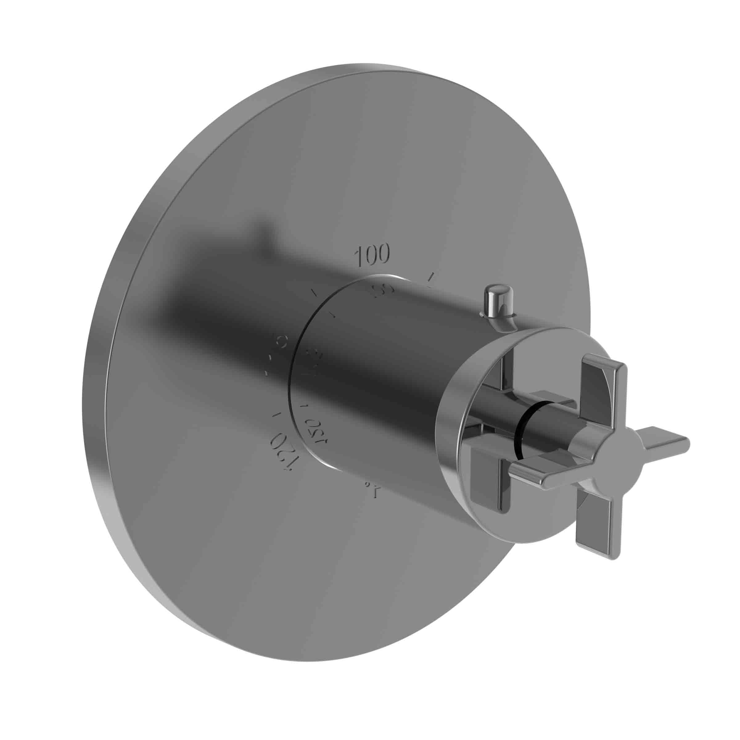 Newport Brass Tolmin 3/4" Round Thermostatic Trim Plate with Handle