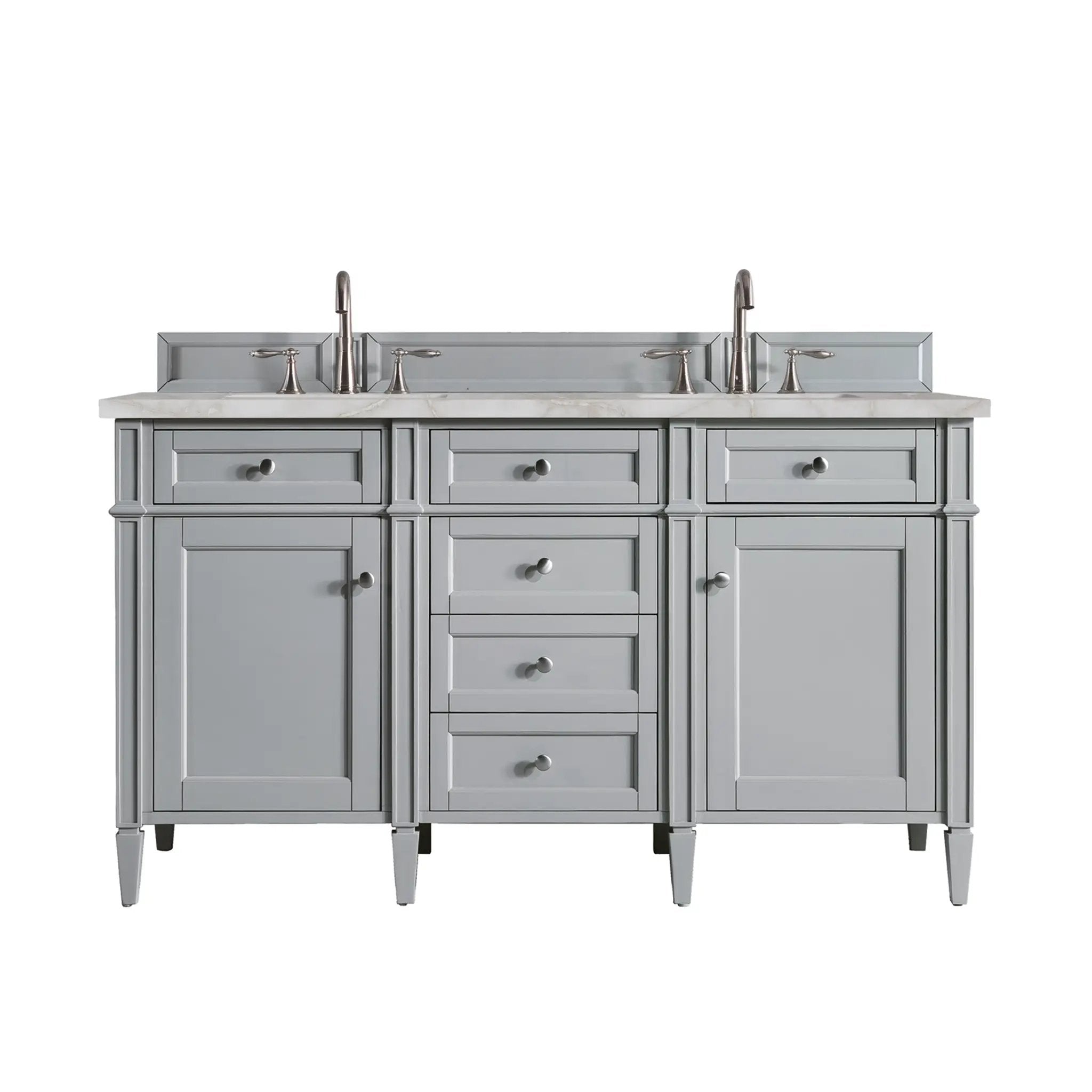 James Martin Brittany 60" Double Vanity Set - Urban Gray by James Martin Vanities