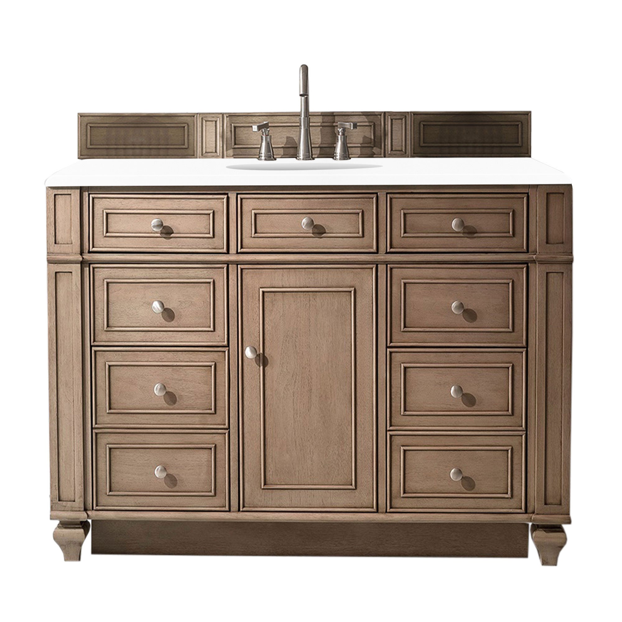 James Martin Vanities Bristol 48" Single Vanity - Whitewashed Walnut
