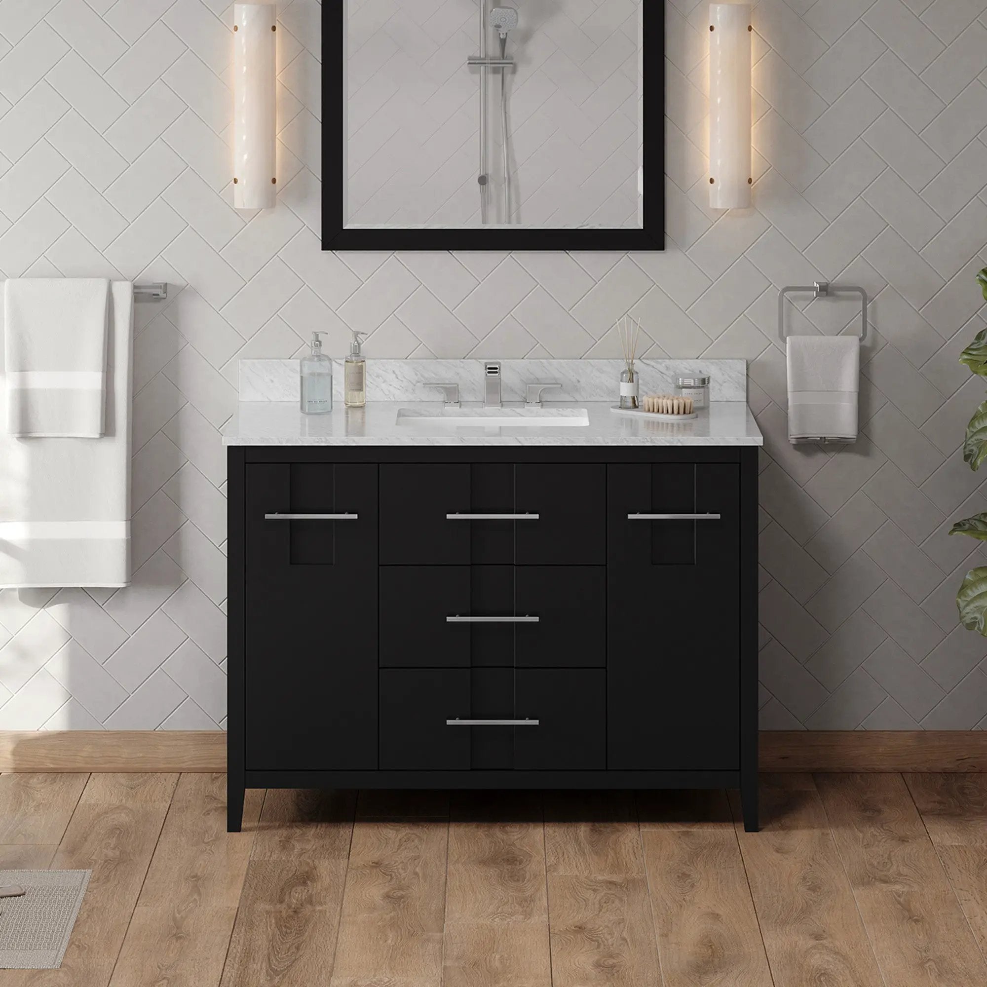 Jeffrey Alexander 48" Katara Vanity Set by Jeffrey Alexander