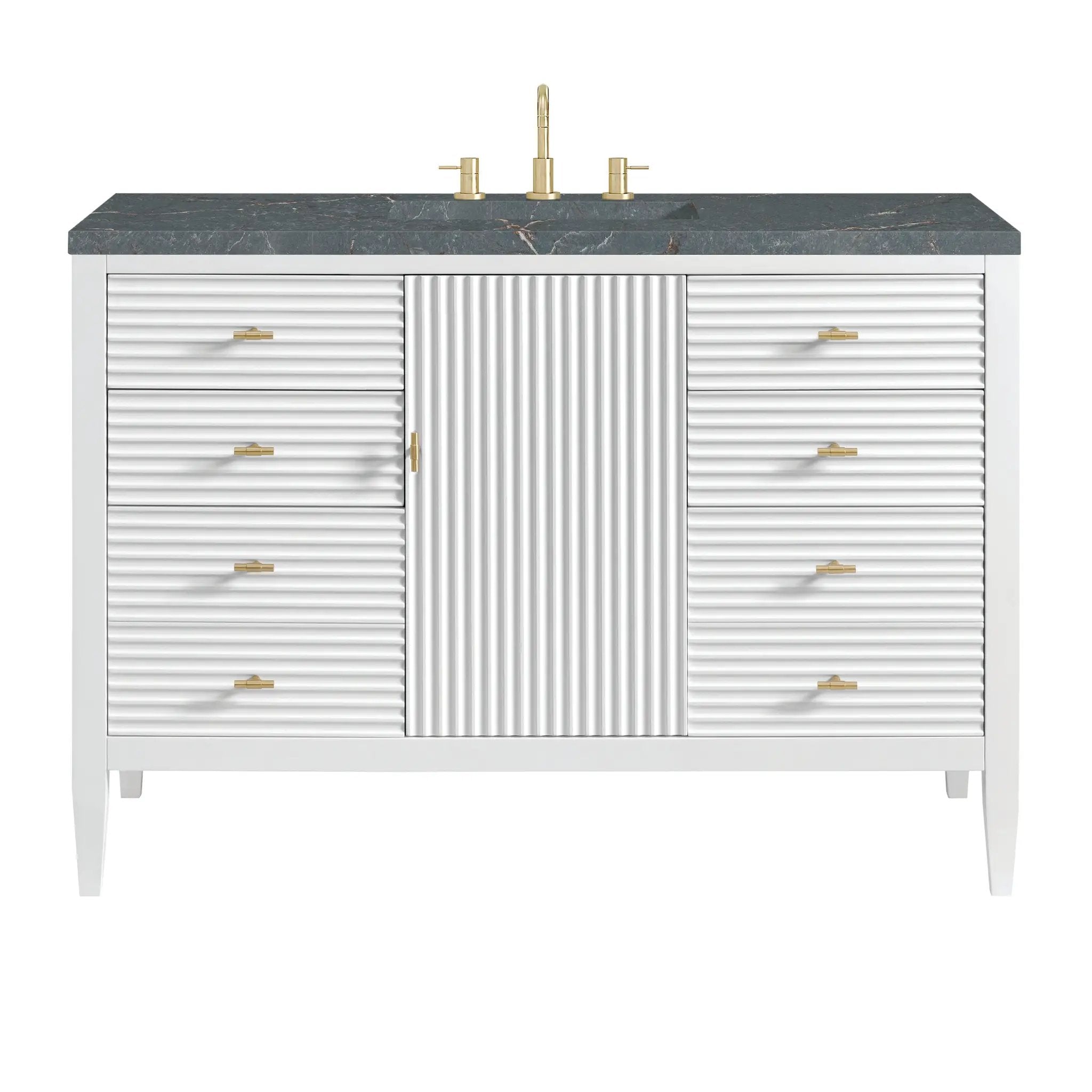 James Martin Myrrin 48" Single Vanity Set - Bright White by James Martin Vanities