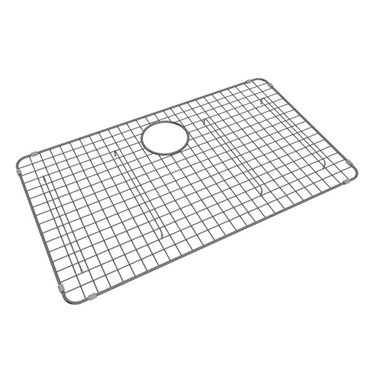 black stainless steel sink grid