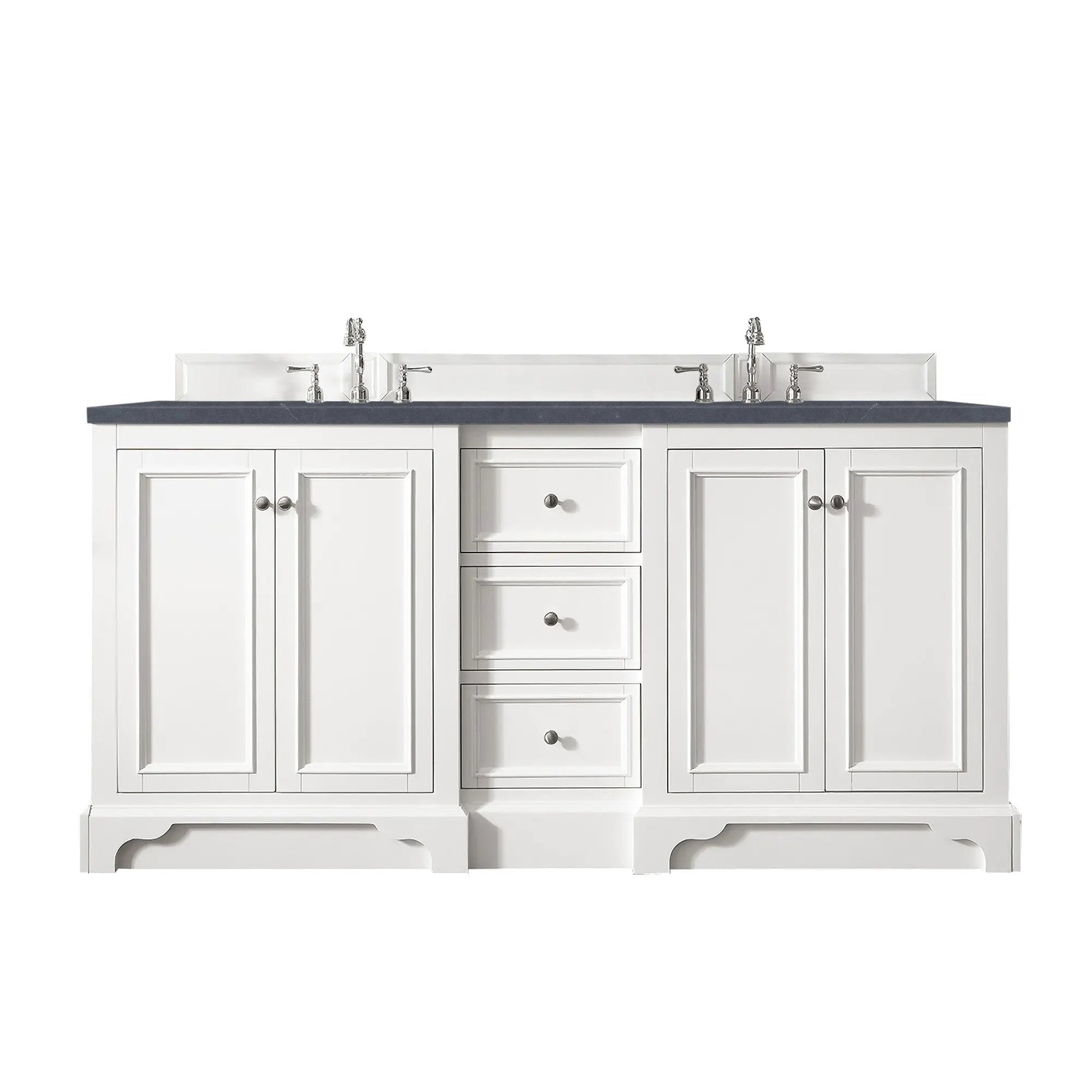 James Martin De Soto 72" Double Vanity Set - Bright White by James Martin Vanities