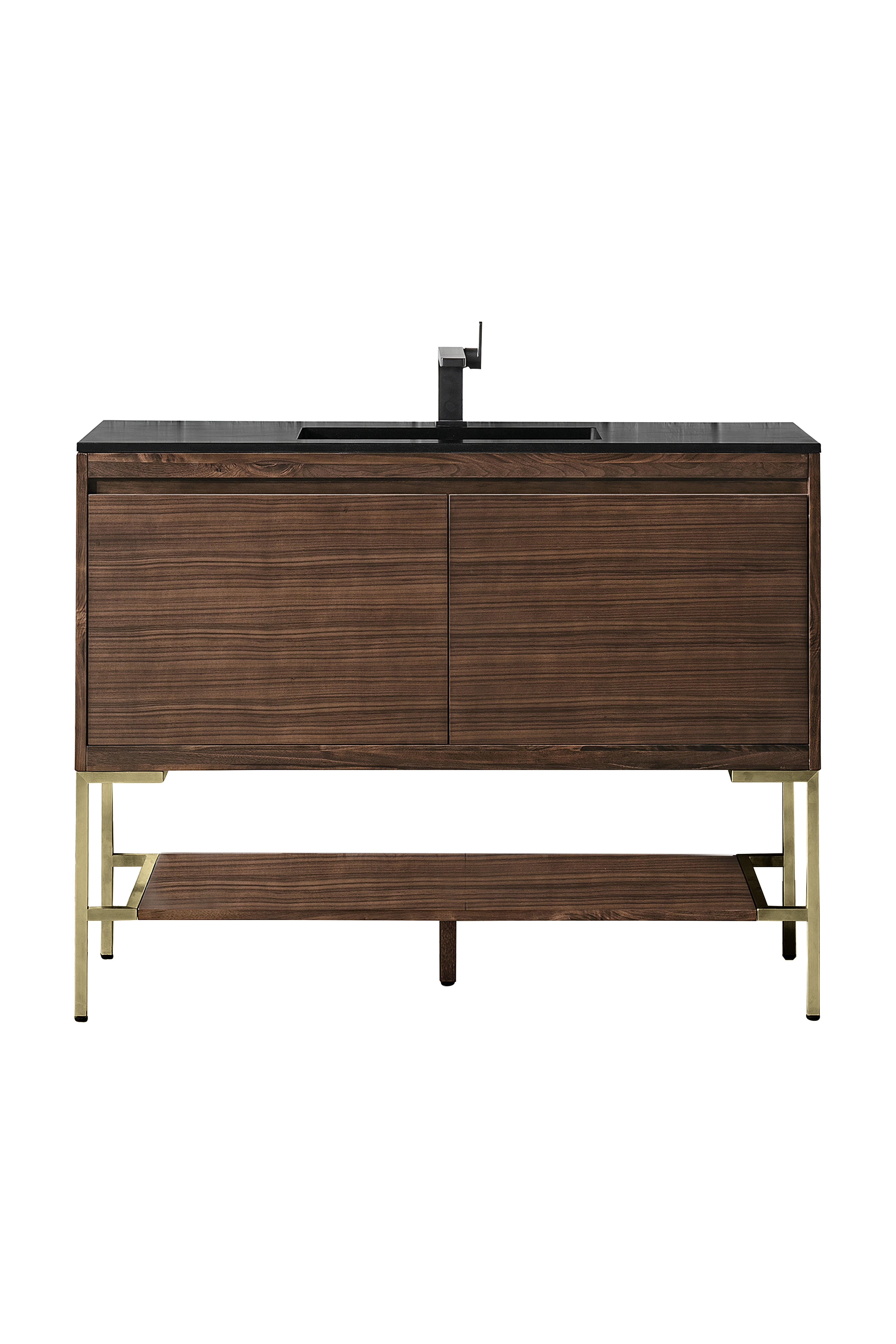 charcoal black composite stone top vanity