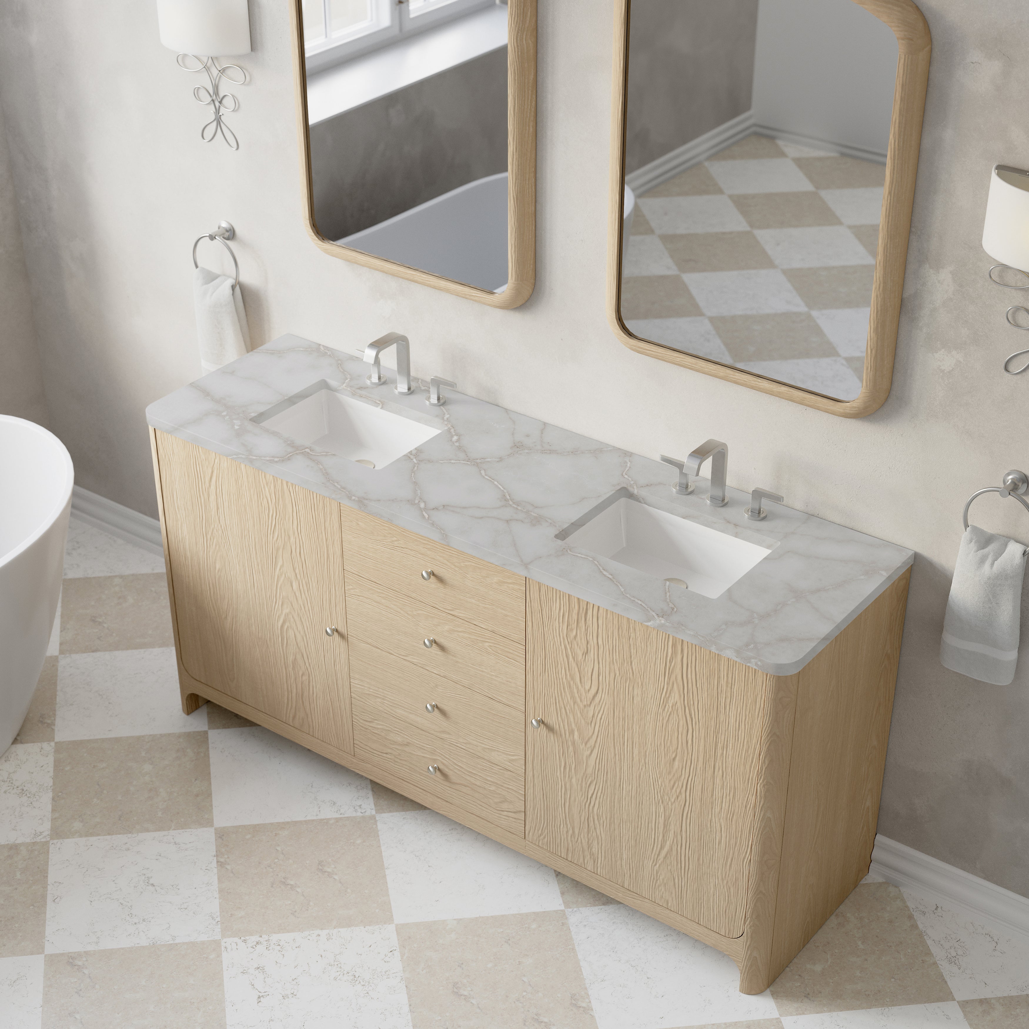 coastal driftwood vanity