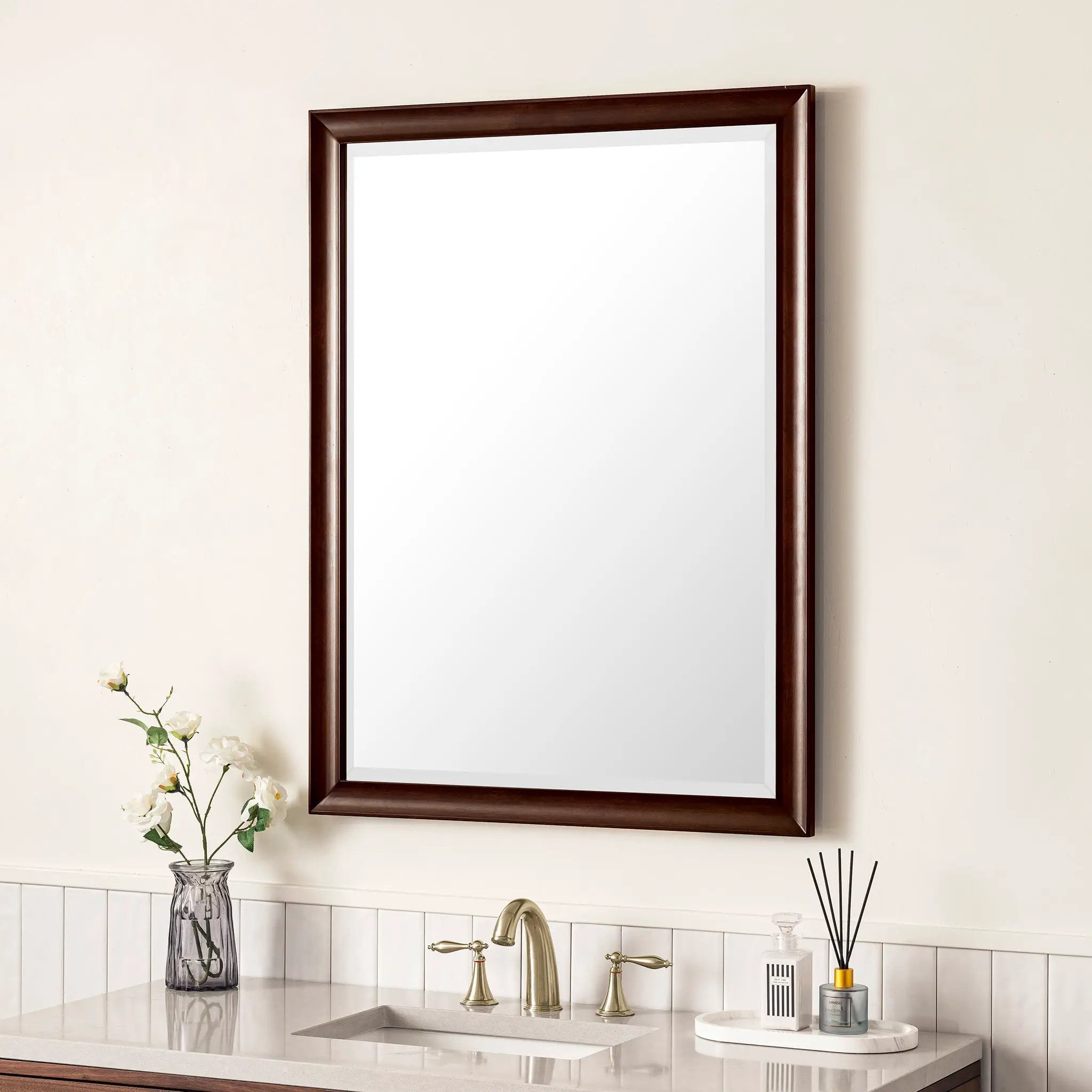 burnished mahogany mirror