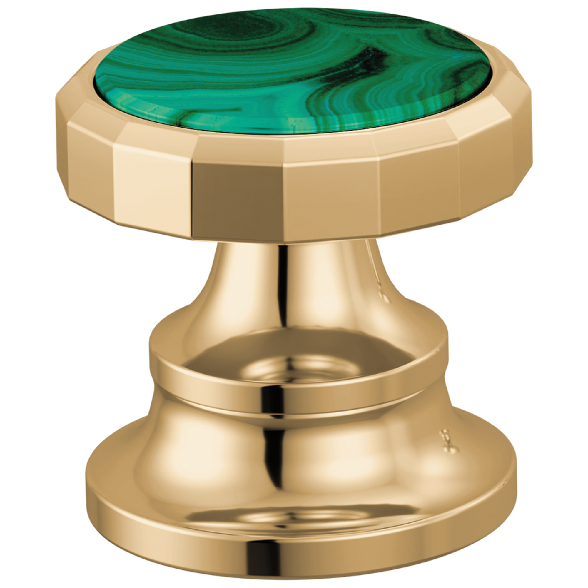 Brizo Beauclere Widespread Lavatory Wheel Handle Kit with Malachite Insert by Brizo