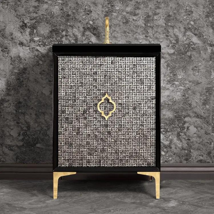 Linkasink Mother of Pearl with Arabesque Pull Vanity by Linkasink