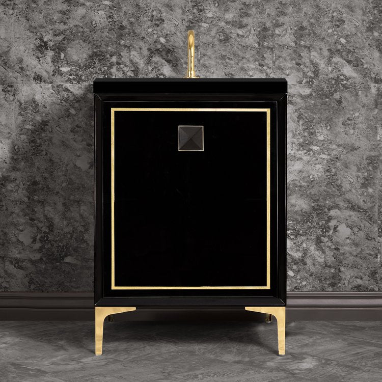 polished brass vanity