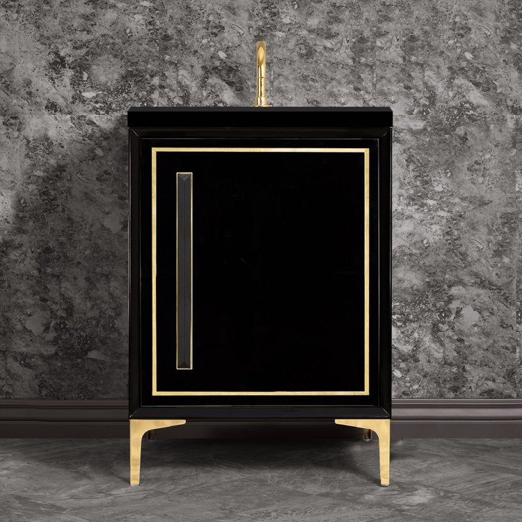 polished brass vanity