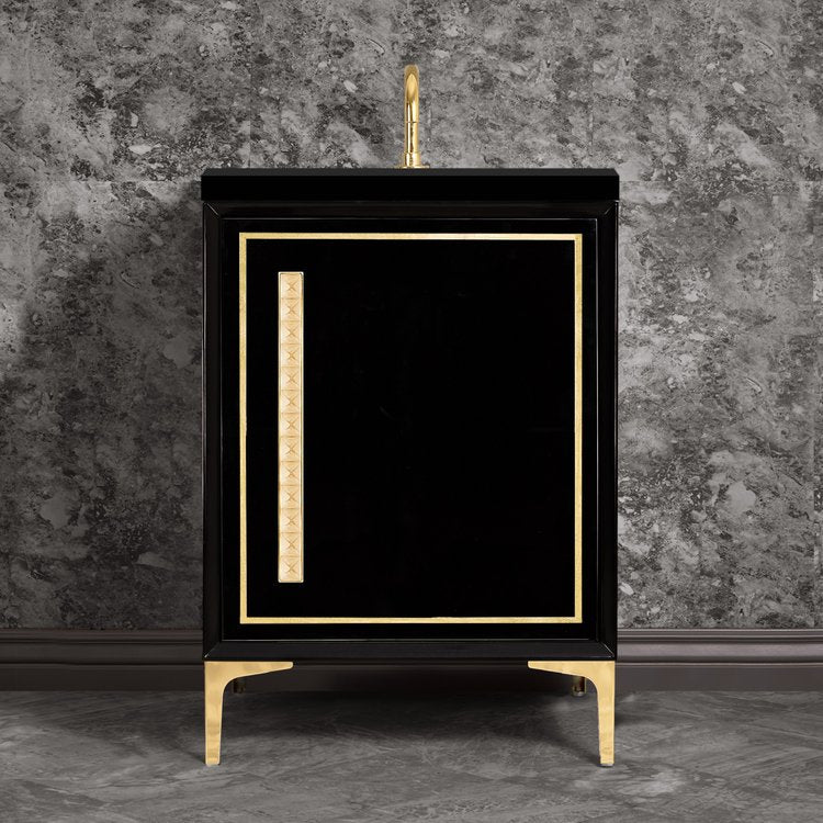 polished brass vanity