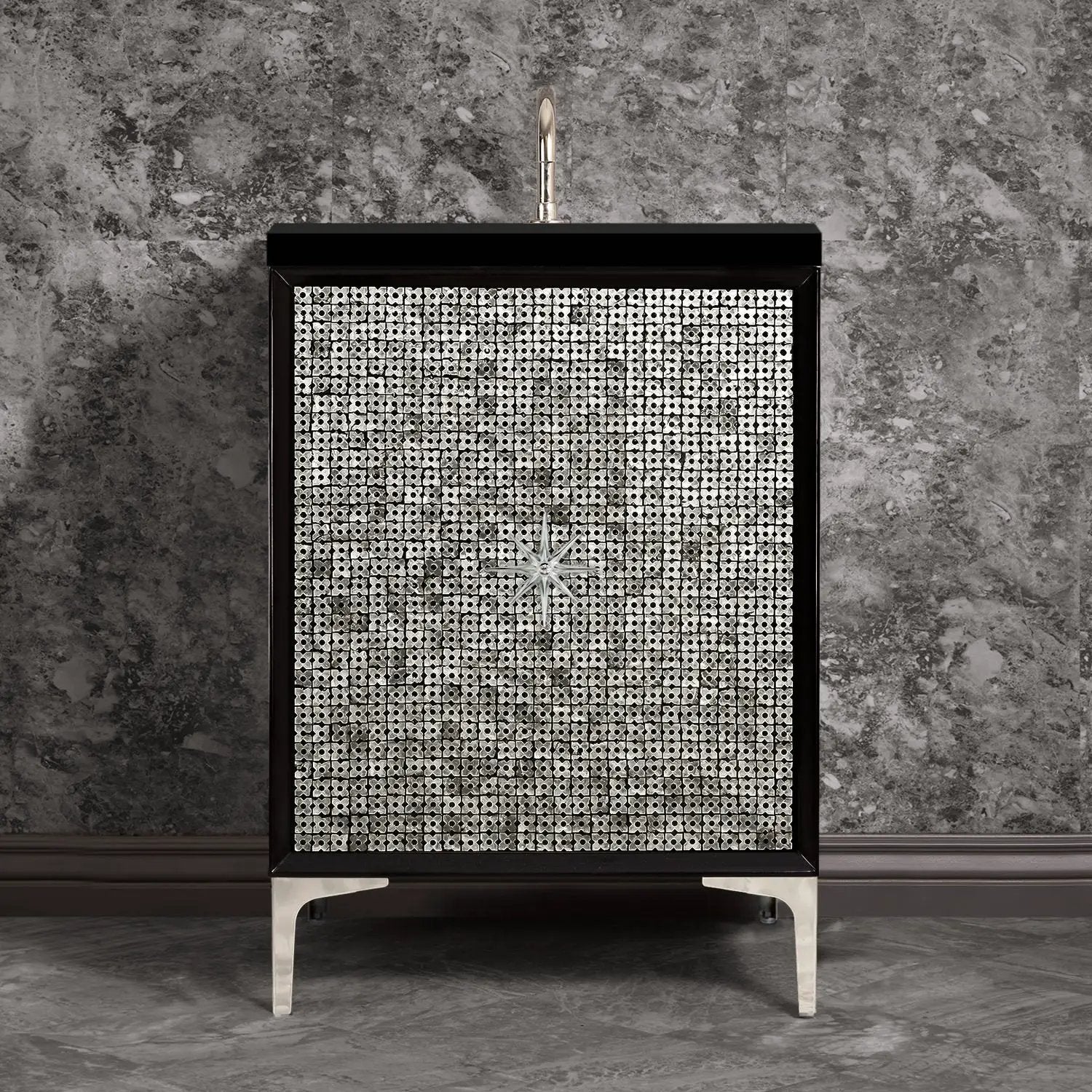 Linkasink Mother of Pearl with Star Hardware Vanity by Linkasink