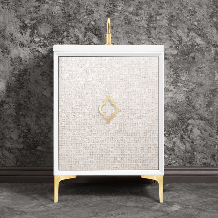 Linkasink Mother Of Pearl with Arabesque Pull Vanity