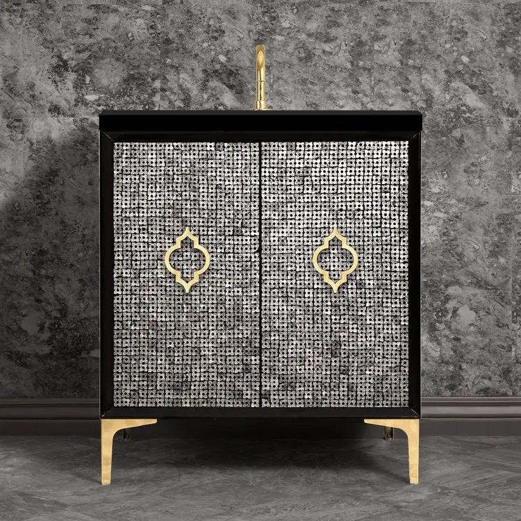 Linkasink Mother of Pearl with Arabesque Pull Vanity by Linkasink