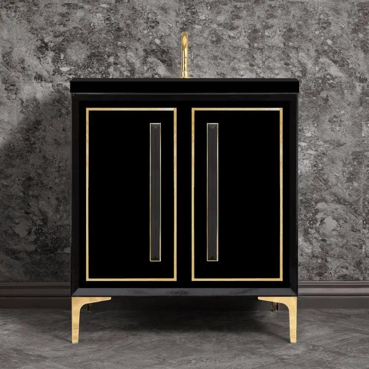 polished brass vanity