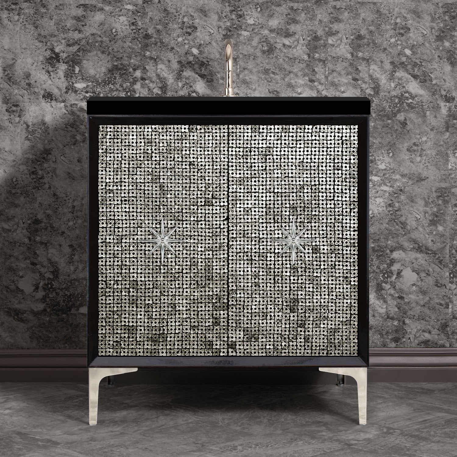 Linkasink Mother of Pearl with Star Hardware Vanity