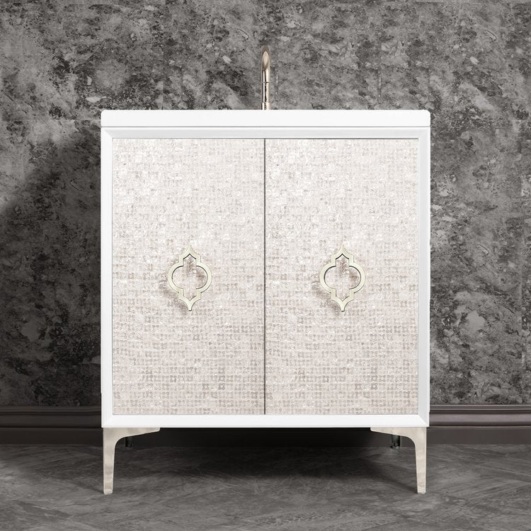 Linkasink Mother Of Pearl with Arabesque Pull Vanity