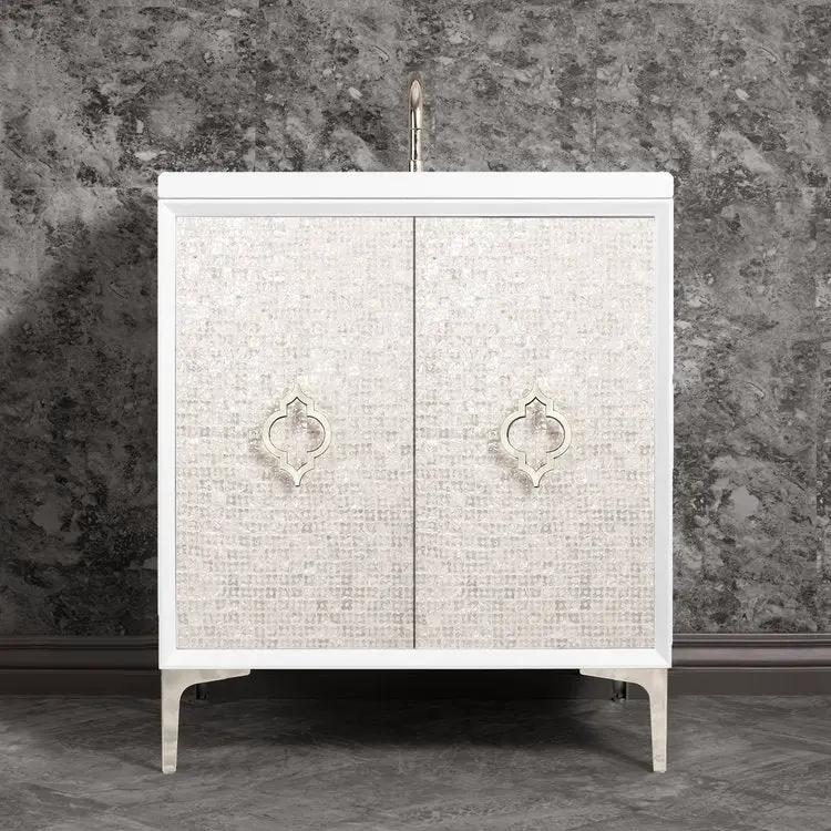 Linkasink Mother Of Pearl with Arabesque Pull Vanity by Linkasink