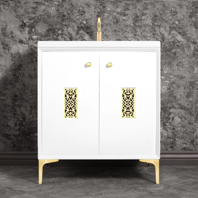 Linkasink Frame with Filigree Deco Grate Vanity