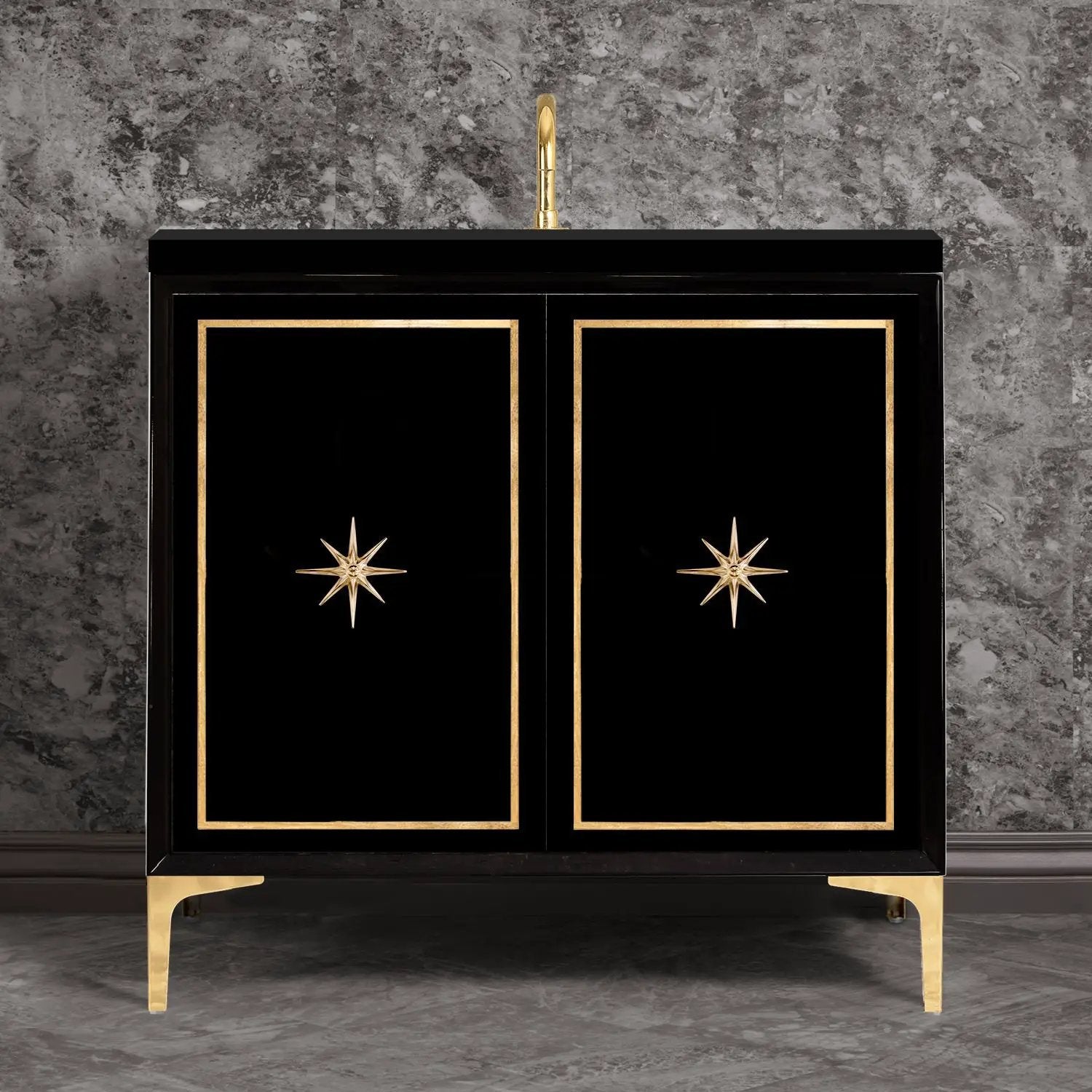 Linkasink Linea with Star Hardware Vanity by Linkasink