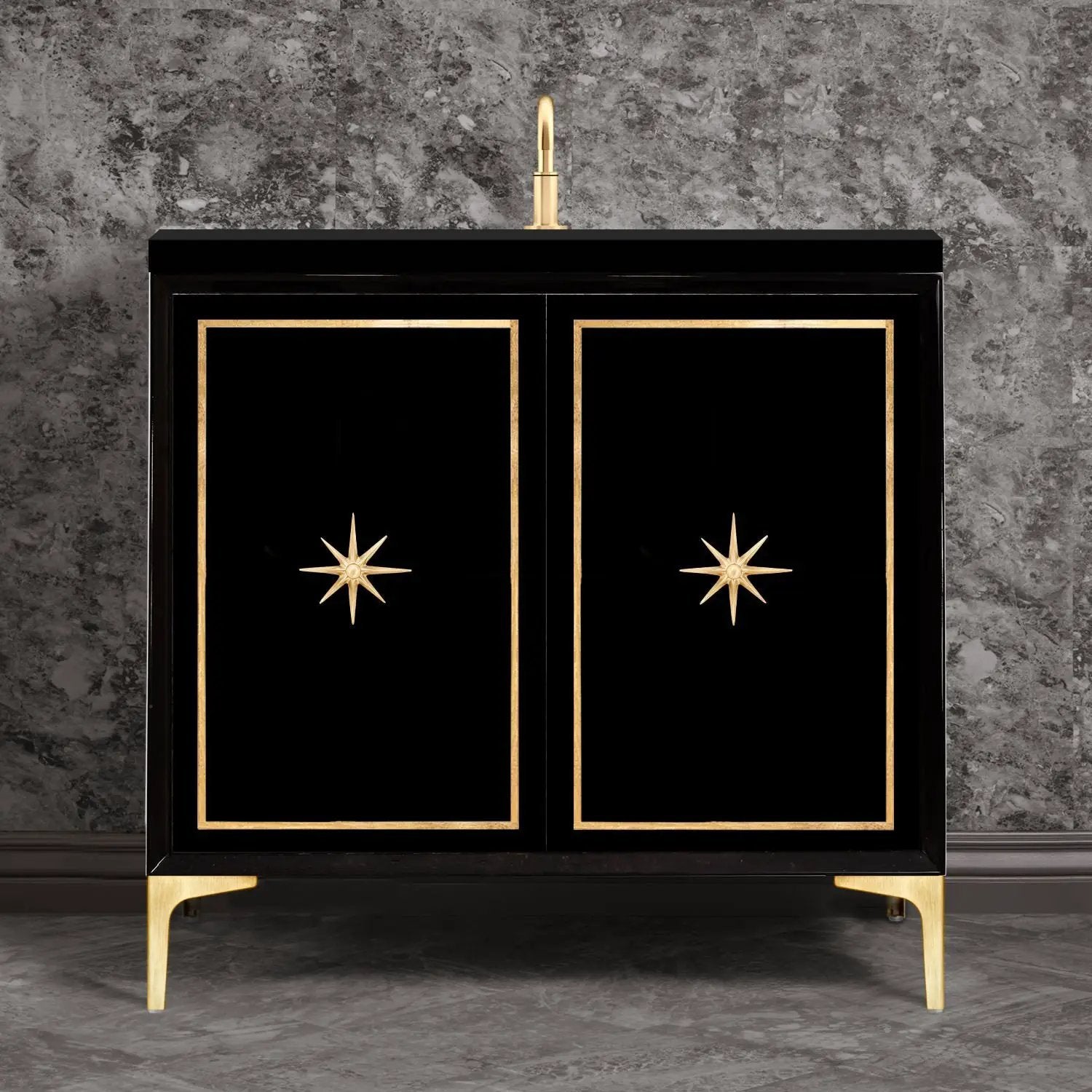 Linkasink Linea with Star Hardware Vanity by Linkasink