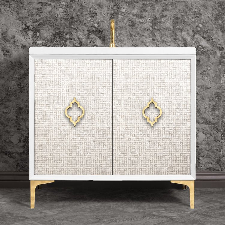 Linkasink Mother Of Pearl with Arabesque Pull Vanity