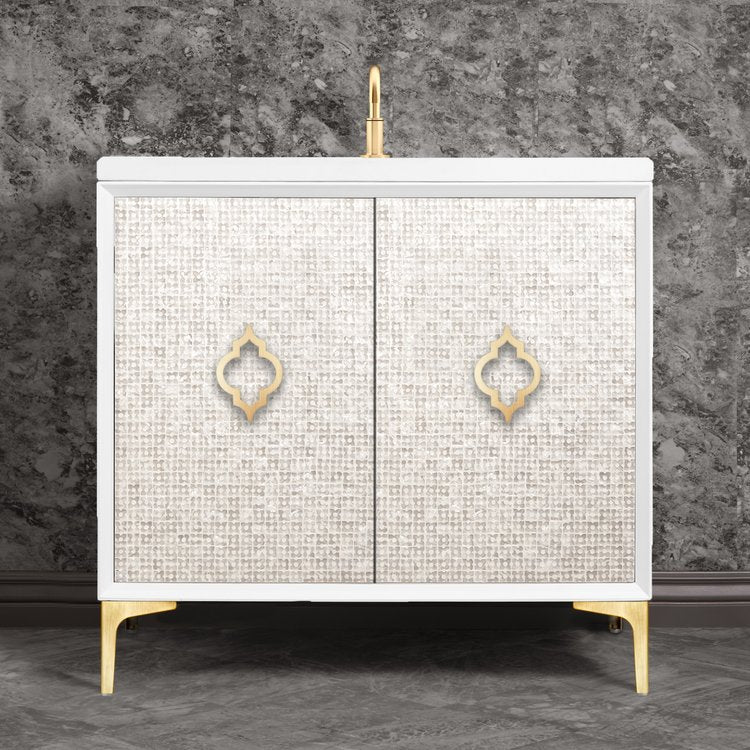 Linkasink Mother Of Pearl with Arabesque Pull Vanity