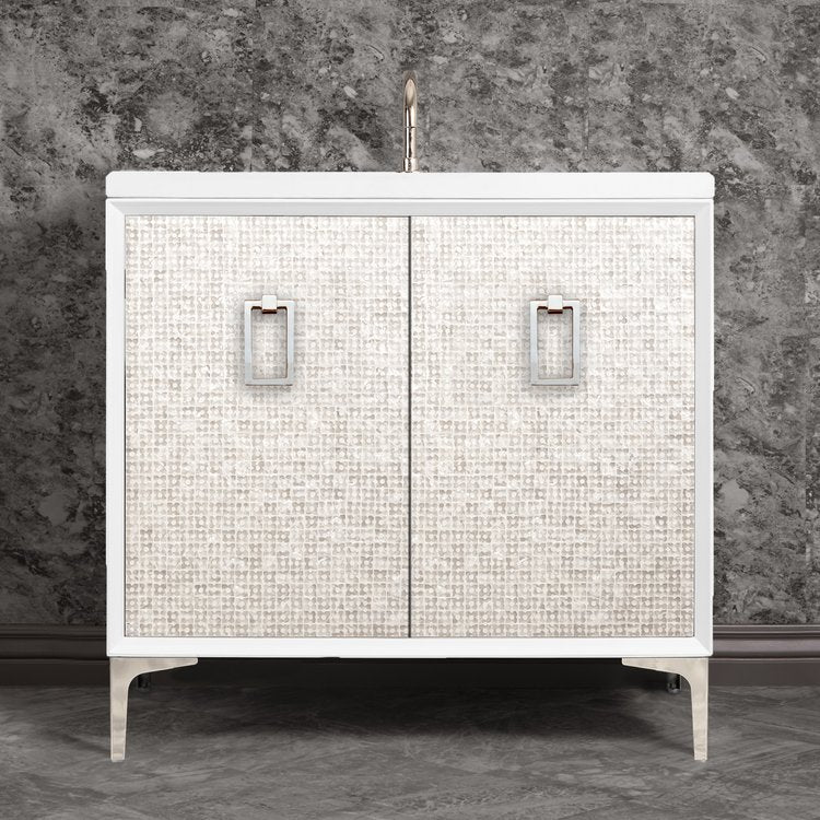 Linkasink Mother Of Pearl with Coach Pull Vanity