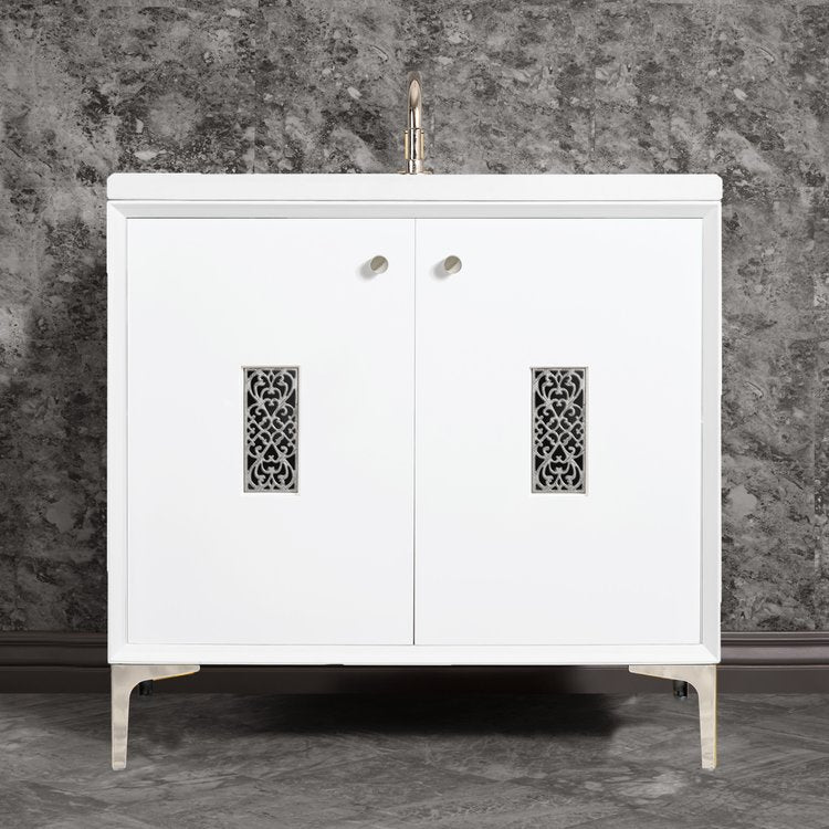 Linkasink Frame with Filigree Deco Grate Vanity