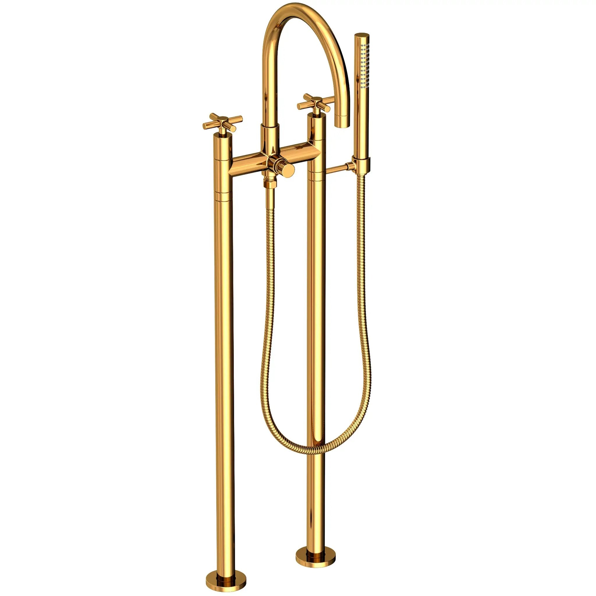 Newport Brass East Linear Exposed Tub & Hand Shower Set w/Risers by Newport Brass