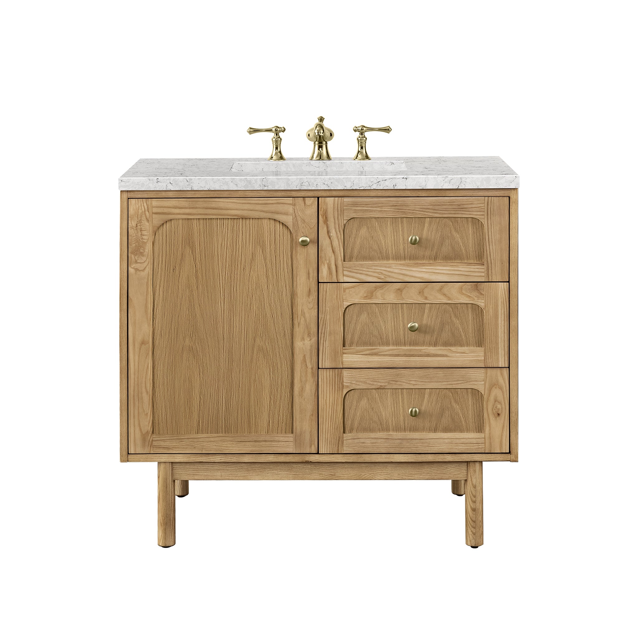 James Martin Vanities Laurent 36" Single Vanity - Light Natural Oak