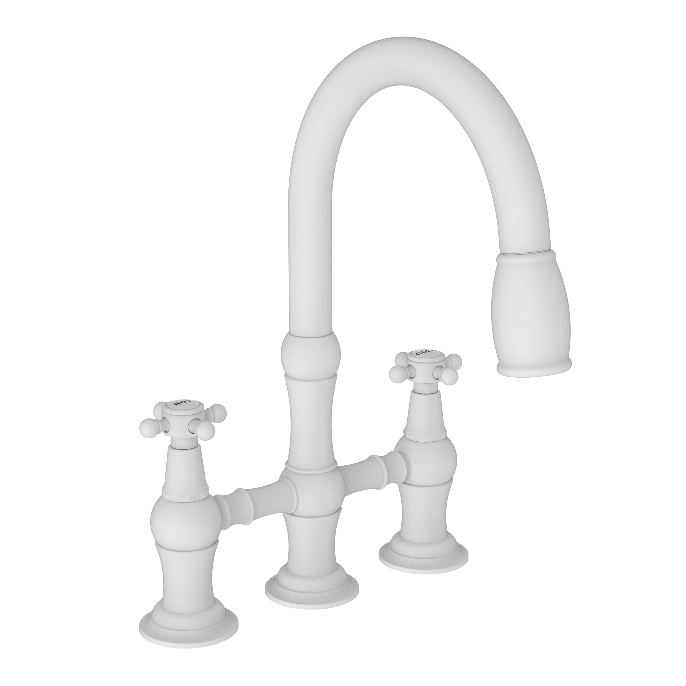 Newport Brass Chesterfield Kitchen Bridge Pull-Down Faucet