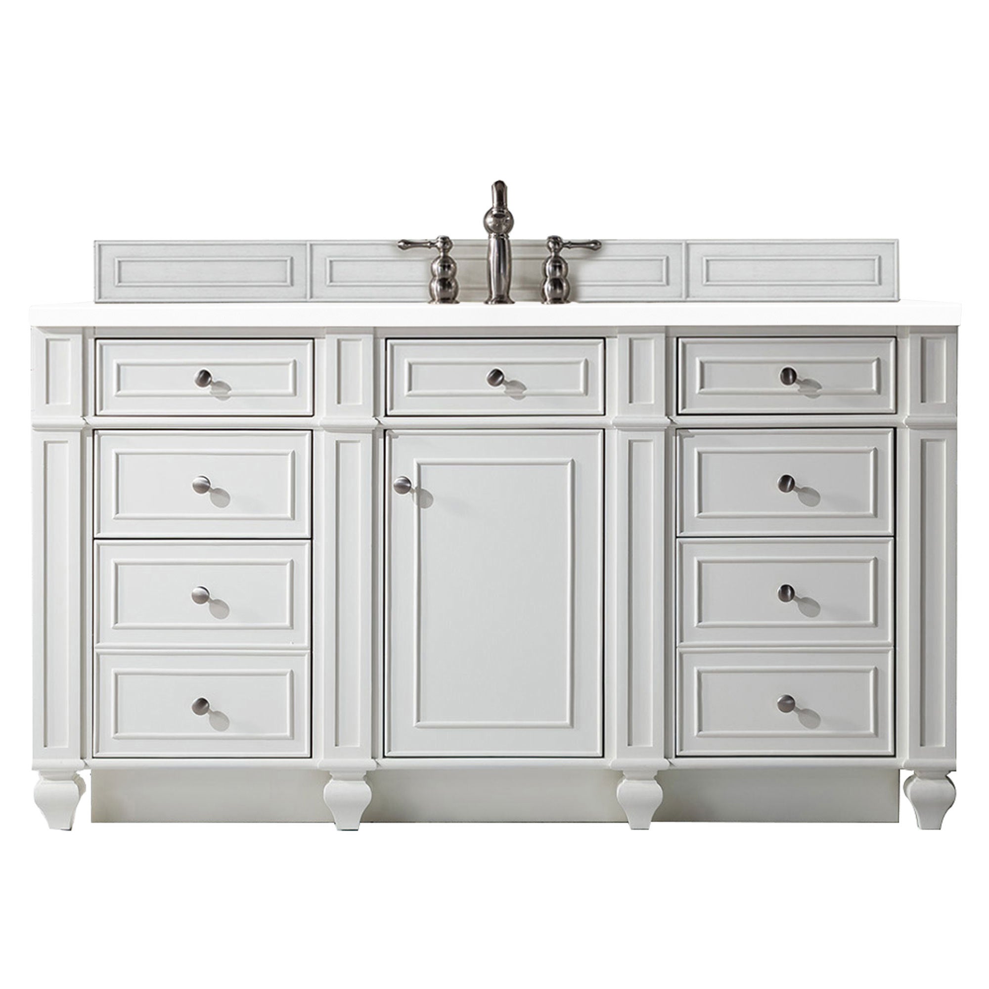 James Martin Vanities Bristol 60" Single Vanity - Bright White