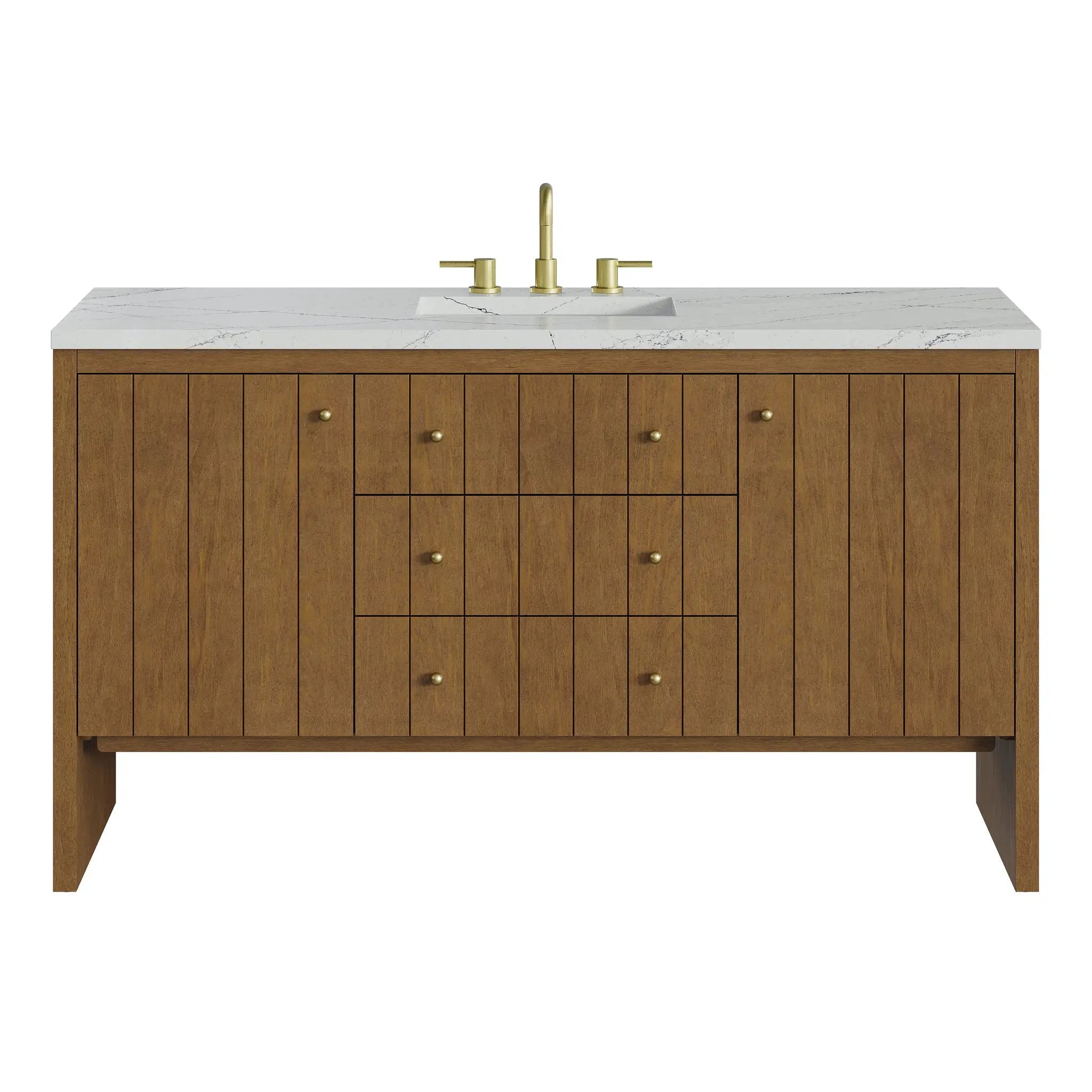 James Martin Hudson 60" Single Vanity Set - Honey Oak by James Martin Vanities