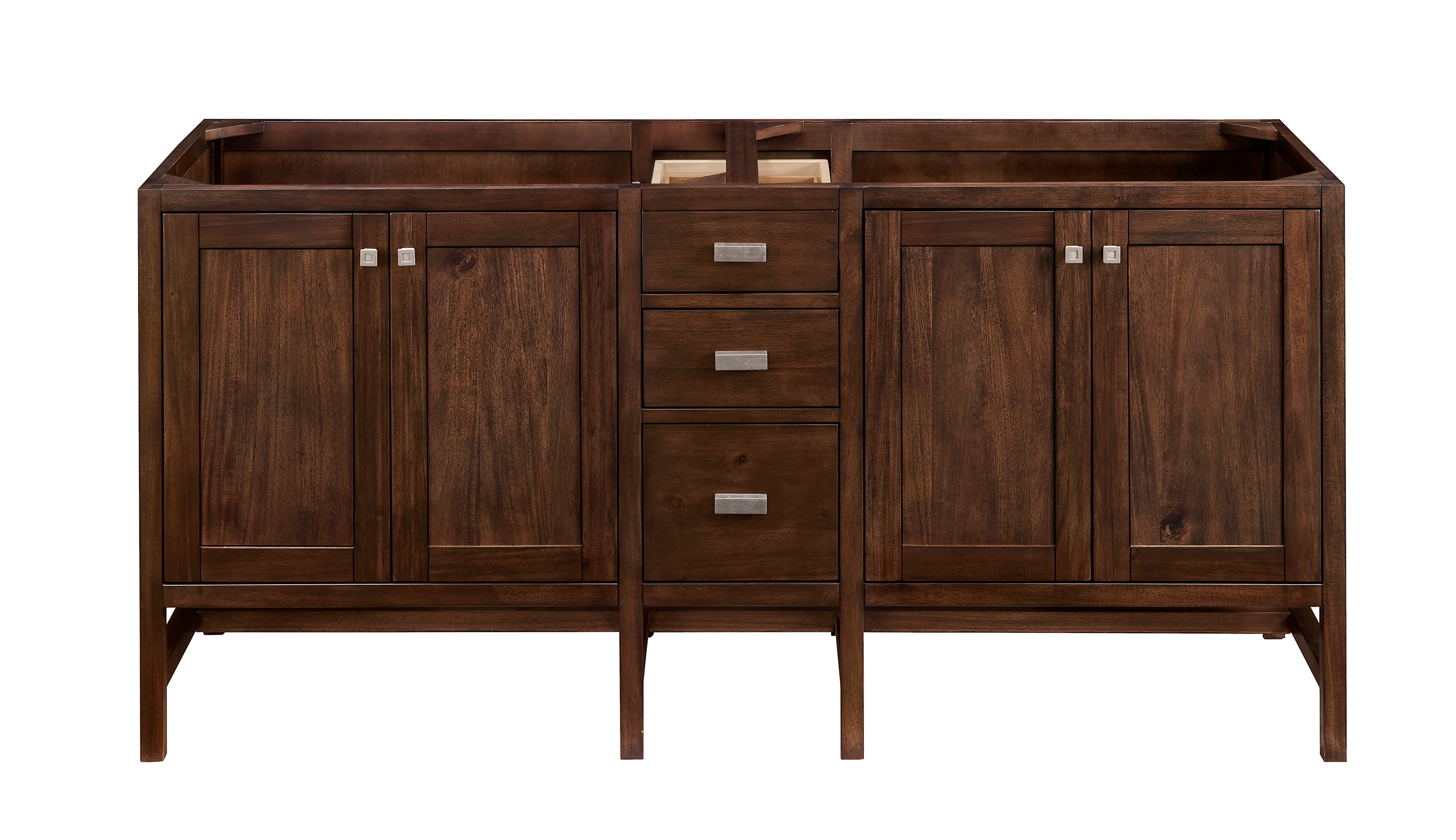 James Martin Addison 72" Double Vanity Set - Mid-Century Acacia