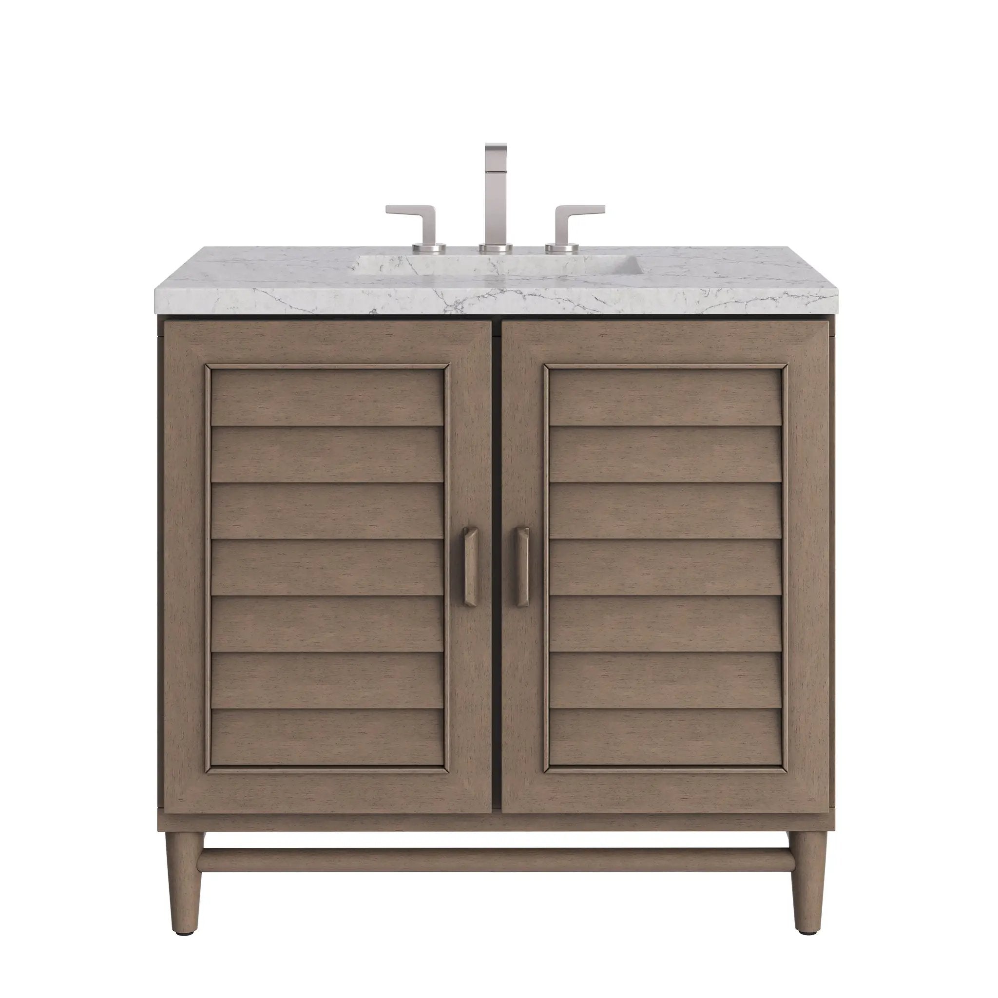 James Martin Portland 36" Single Vanity Set - Whitewashed Walnut by James Martin Vanities
