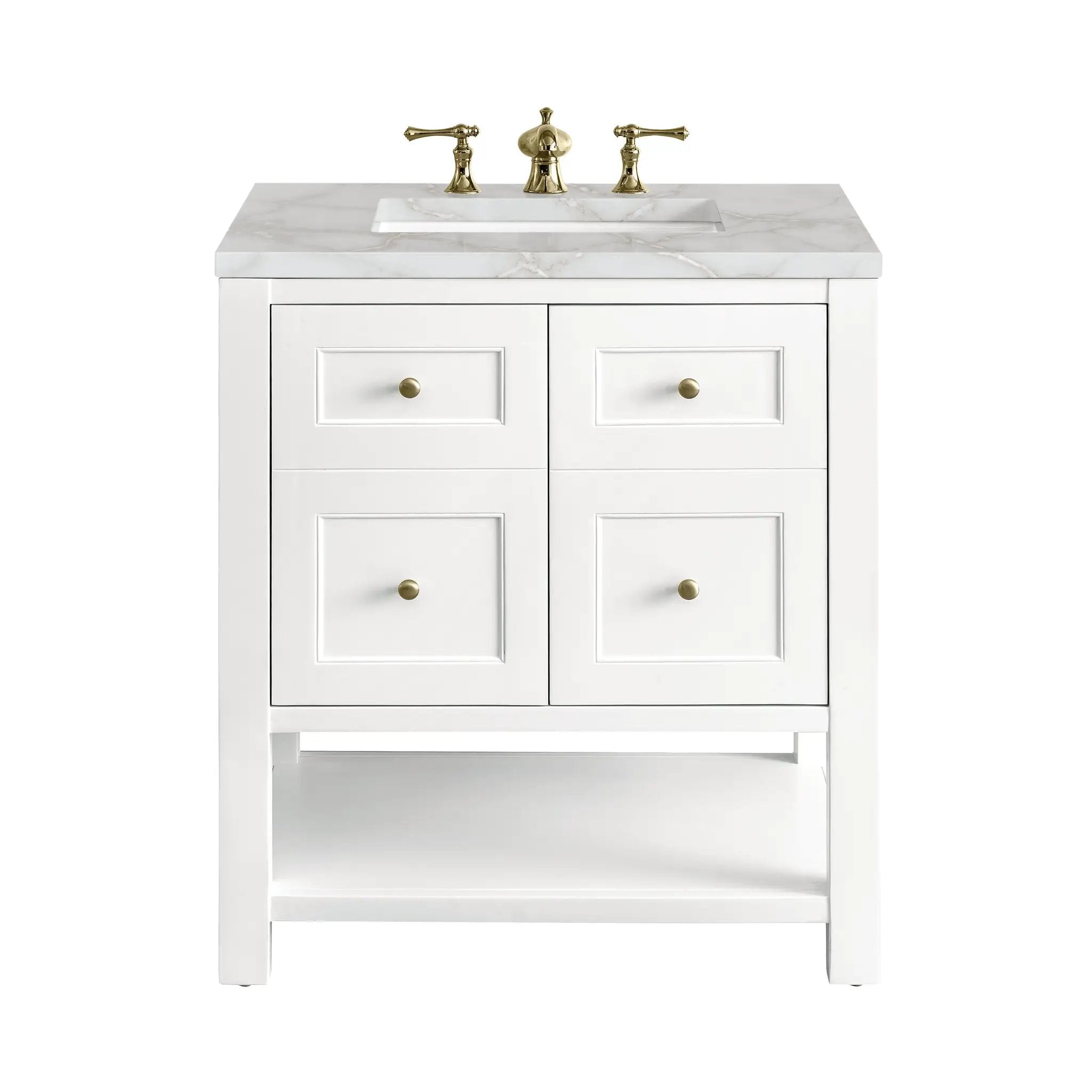 James Martin Breckenridge 30" Single Vanity Set - Bright White by James Martin Vanities