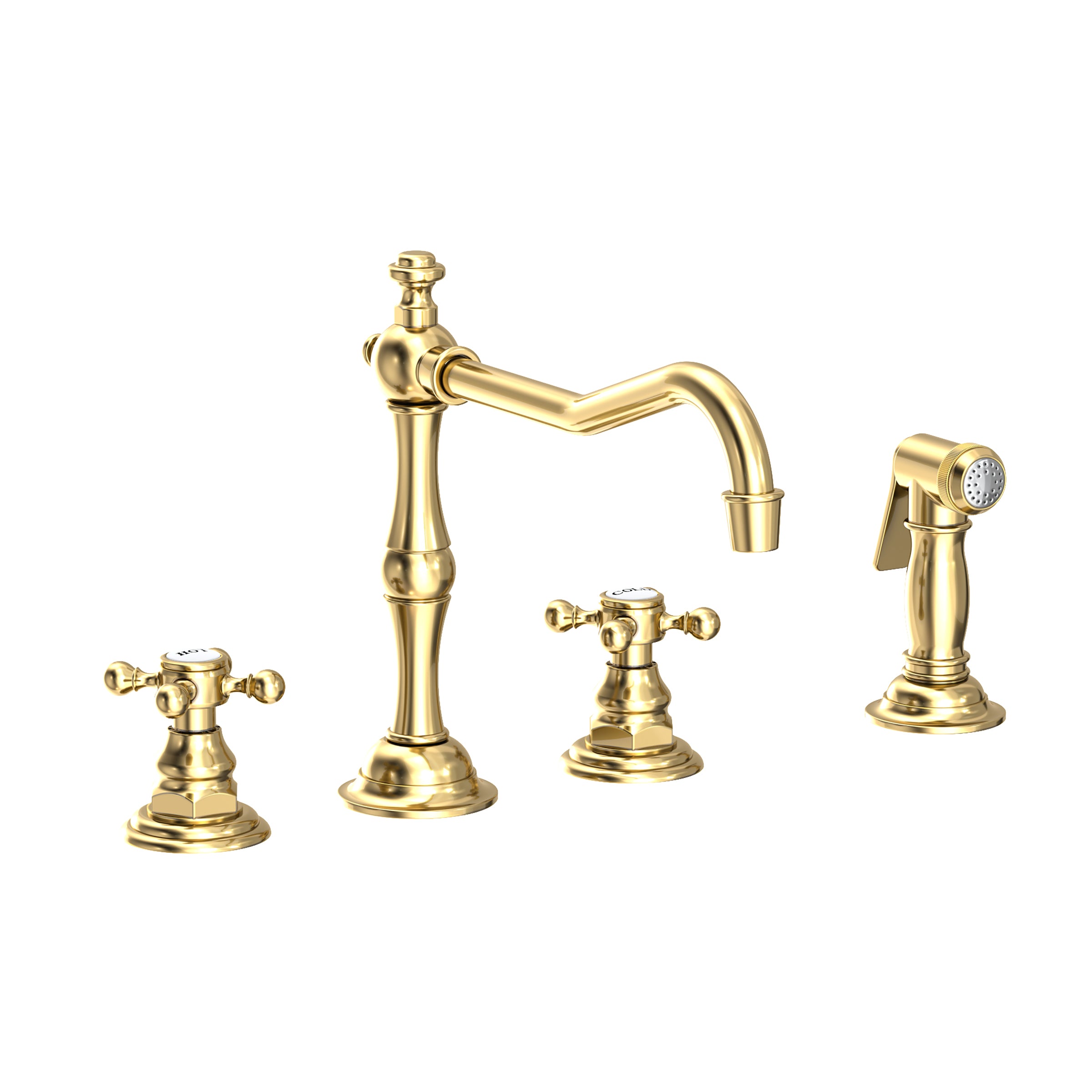 Newport Brass Chesterfield Kitchen Faucet with Side Spray